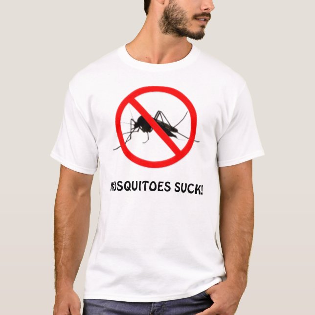 T-SHIRT LES MOUSTIQUES SUCENT ! (Devant)