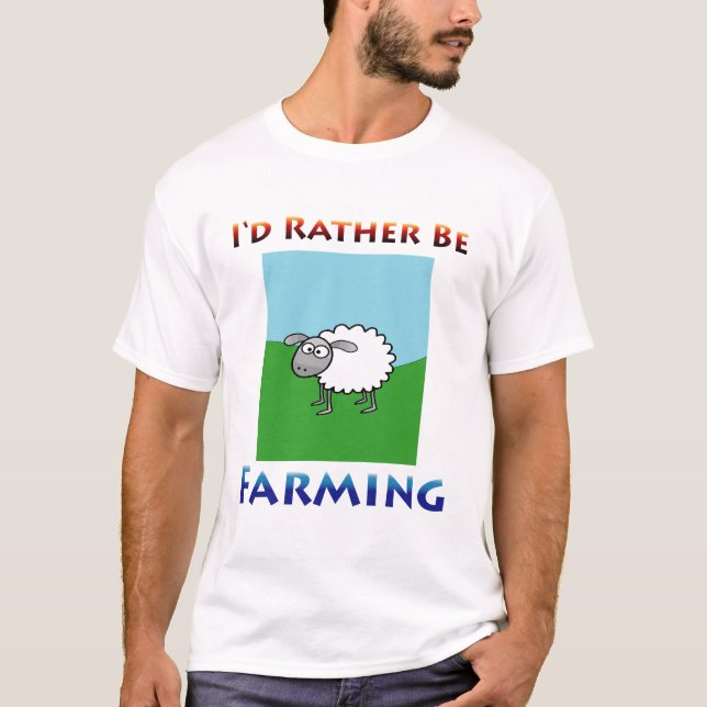 T-shirt Les moutons i cultiveraient plutôt (Devant)