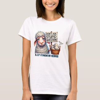 T-shirt Les moutons ne posent pas de questions stupides