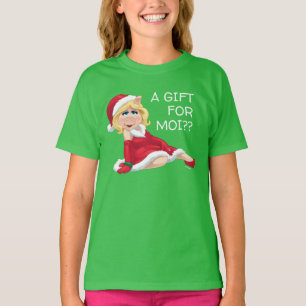 T-shirt Les Muppets Mlle Piggy Santa Claus