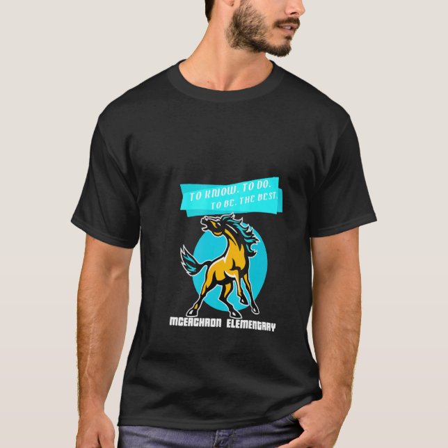 T-shirt Les Mustangs Élémentaires À Savoir Faire Pour Être (Devant)