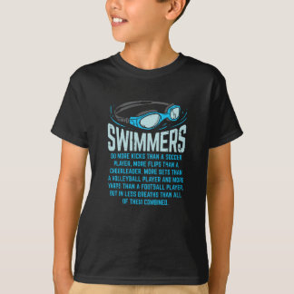 T-shirt Les nageurs font plus de pieds - Cadeaux