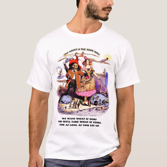 T-shirt Les nantis et les pauvres (Devant)