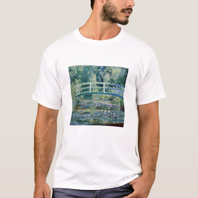 T-shirt Les nappes d'eau de Monet et le pont japonais (Devant)