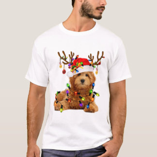 T-shirt Les noël des rennes de Goldendoodle p