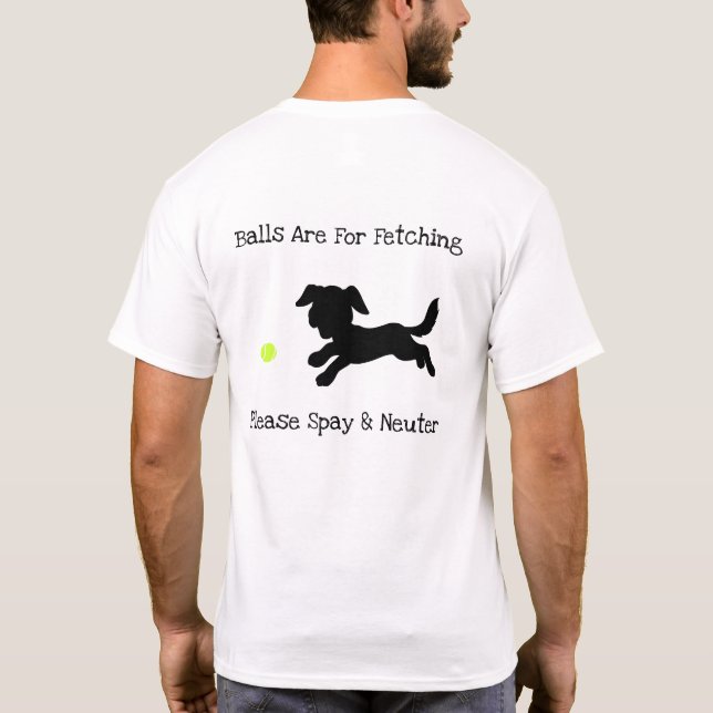 T-shirt Les nouvelles boules sont pour chercher (Dos)