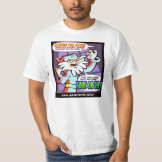 T-shirt Les nouvelles économies ou meurent blanc de