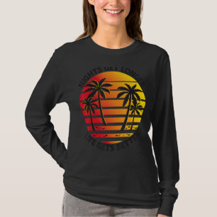 T-shirt Les nuits Vivant Plus Longtemps Meilleur Plage Été