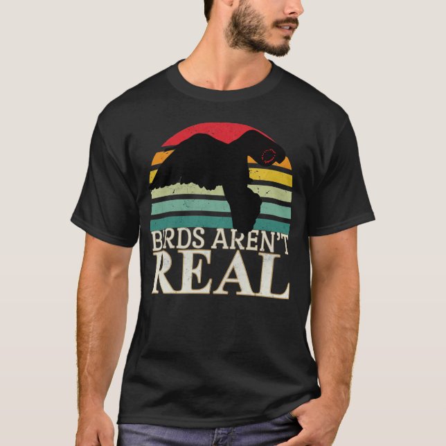 T-shirt Les oiseaux ne sont pas de vrais oiseaux qui nous  (Devant)