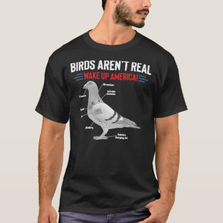 T-shirt Les oiseaux ne sont pas vraiment réveillés Amériqu