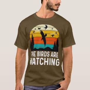 T-shirt Les Oiseaux Regardent Amoureux Des Oiseaux Drôle
