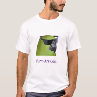 T-shirt Les oiseaux sont Cool Arrière - plans légers