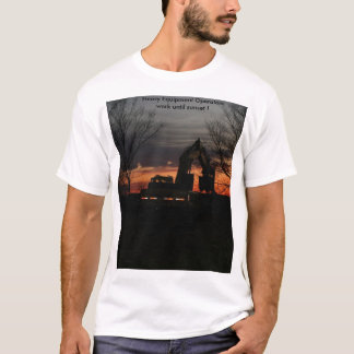 T-shirt Les opérateurs lourds d'équipement travaillent