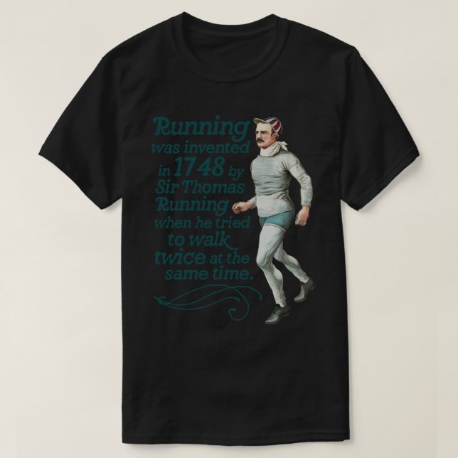 T-shirt Les origines de la course (Design devant)