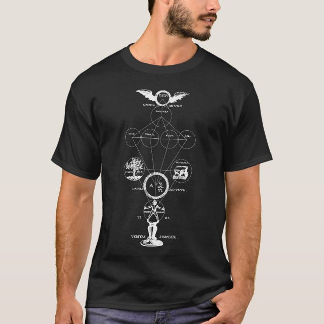 T-shirt Les origines de l'alchimie (blanc) (Devant)