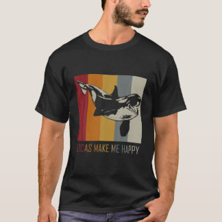 T-shirt Les Orques Me Rendent Heureuse Baleine Tueuse