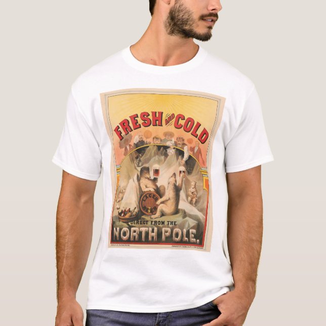 T-shirt Les Ours Polaires Apprécient Les Mugs De Bière Lag (Devant)