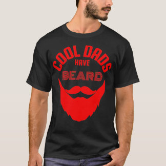 T-shirt Les papas cool ont la barbe 1