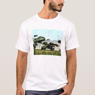 T-shirt Les paquets de nourriture et d'eau sont à lanceur