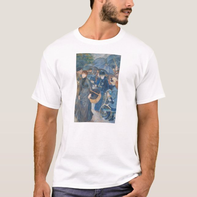 T-shirt Les parapluies de Pierre-Auguste Renoir (1881-1886 (Devant)