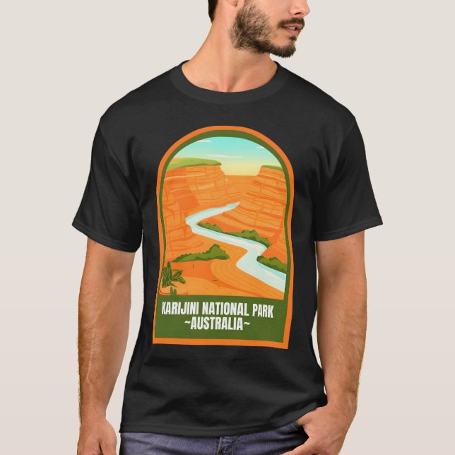 T-shirt Les parcs nationaux de Karijini � L'horizon sans f (Devant)
