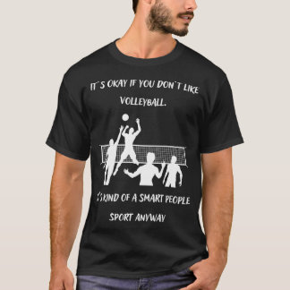 T-shirt Les paroles de volley-ball sarcastique