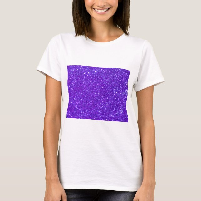 T-shirt Les parties scintillantes pourpres d'étincelle (Devant)