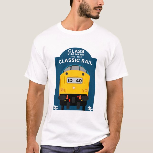 T-shirt Les passionnés de train ferroviaire britannique (Devant)