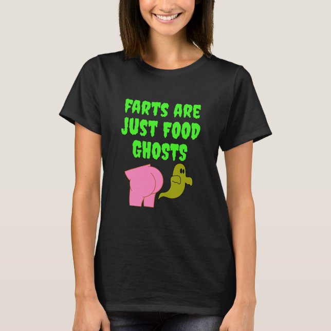 T-shirt Les Pâtes Ne Sont Que Des Fantômes Alimentaires Dr (Devant)