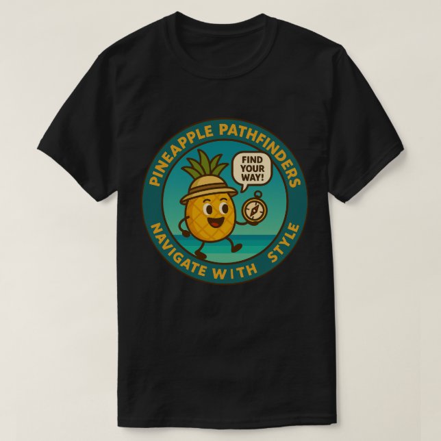 T-shirt Les Pathfinders D'Ananas Naviguent Avec Style (Design devant)