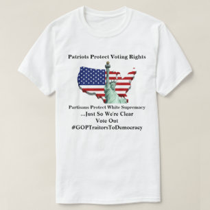 T-shirt Les patriotes protègent le droit de vote