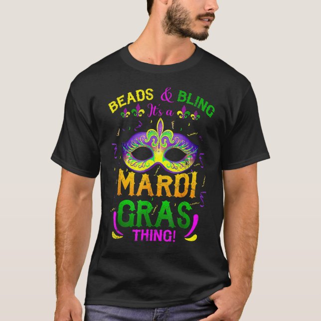 T-shirt Les perles et la lessive C'est un Carnaval Mardi G (Devant)