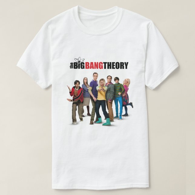 T-shirt Les personnages de la théorie du Big Bang (Design devant)