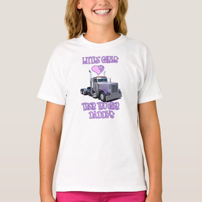T-shirt Les petites filles aiment leur habillement de (Devant)