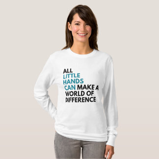 T-shirt Les petites mains mettent en boîte les femmes 2