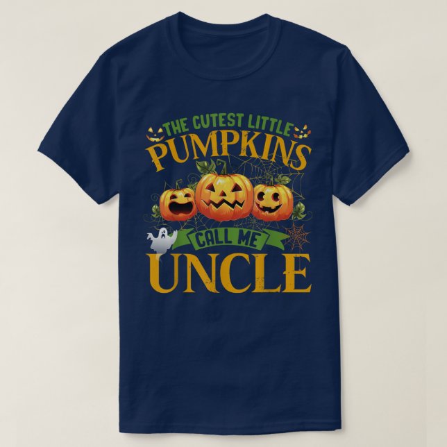 T-shirt Les Petits Citrouilles Les Plus Cuttes M'Appelent  (Design devant)