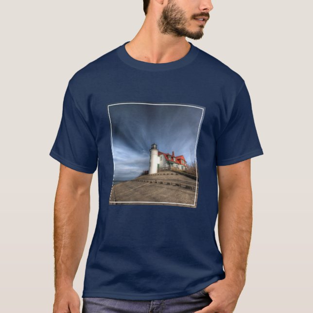 T-shirt Les phares | Point Betsie Lake Michigan (Devant)