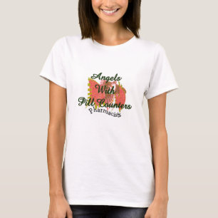 T-shirt Les pharmaciens "anges avec la pilule pare "