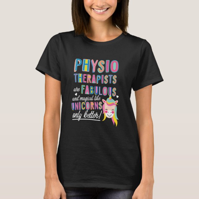 T-shirt Les Physiothérapeutes Sont Une Magie Fabuleuse Com (Devant)