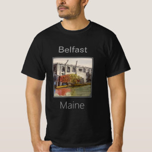 T-shirt Les pièges du port et du homard à Belfast, Maine