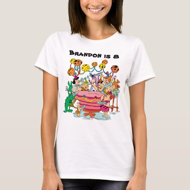 T-shirt Les Pierrafeu | Anniversaire (Devant)