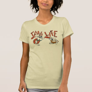 T-shirt Les Pierrafeu Fred & Barney - Club Life