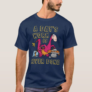 T-shirt Les Pierrafeu   Maison de nettoyage Dino