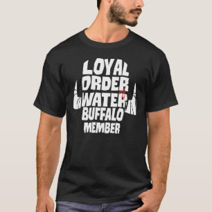 T-shirt Les Pierrafeu  Membre Loyal Order Water Buffalo