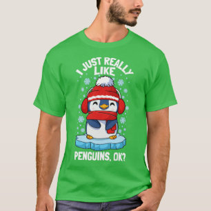 T-shirt Les Pingouins J'Aime Vraiment Les Pingouins2