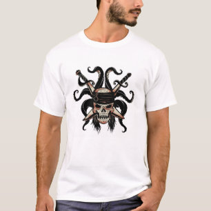 T-shirt Les pirates du Crâne et des épées des Caraïbes