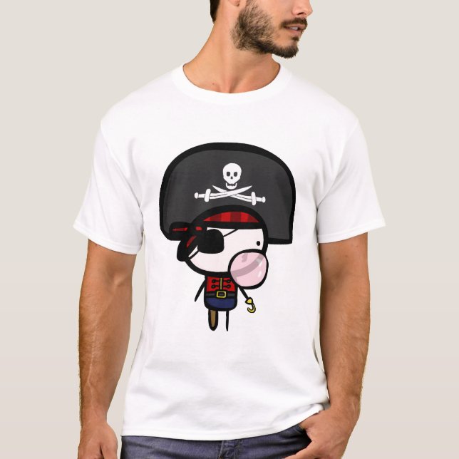 T-shirt Les pirates peuvent souffler des bulles aussi (Devant)