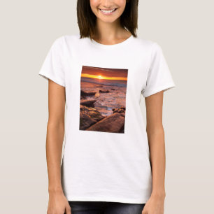T-shirt Les piscines à marée au coucher du soleil, Califor