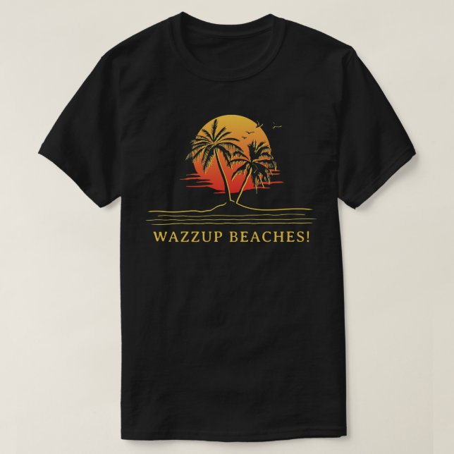 T-shirt Les Plages De Wazzup ! Beach Friends Ocean Buddy F (Design devant)