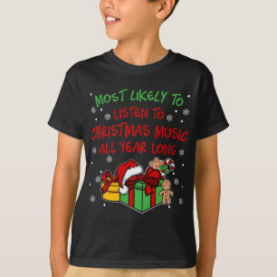 T-shirt Les plaisanteries et les paroles amusantes de Noël